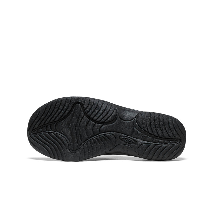 Keen Men's Kona Leather Flip-Flop | Black/Steel Grey