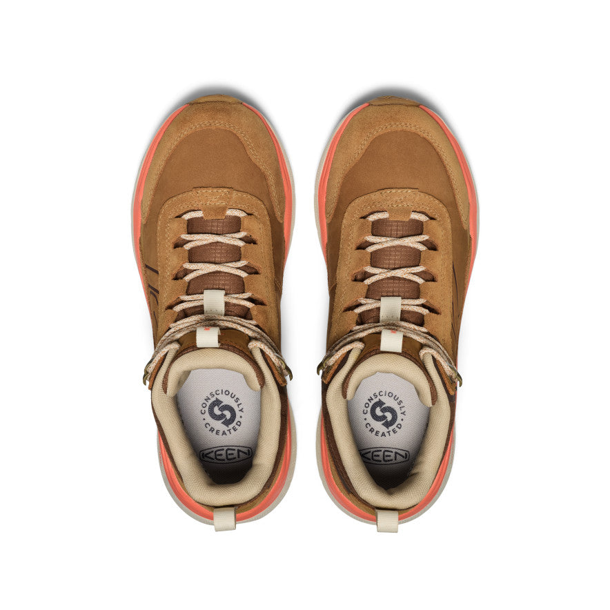 Keen Women's Leiki Waterproof Leather Hiking Boot | Chipmunk/Birch
