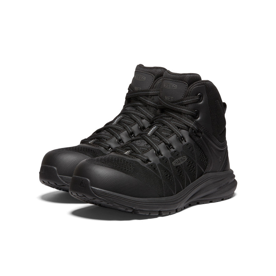 Keen Women's Vista Energy Mid INT MET (Carbon Toe) | Black/Raven