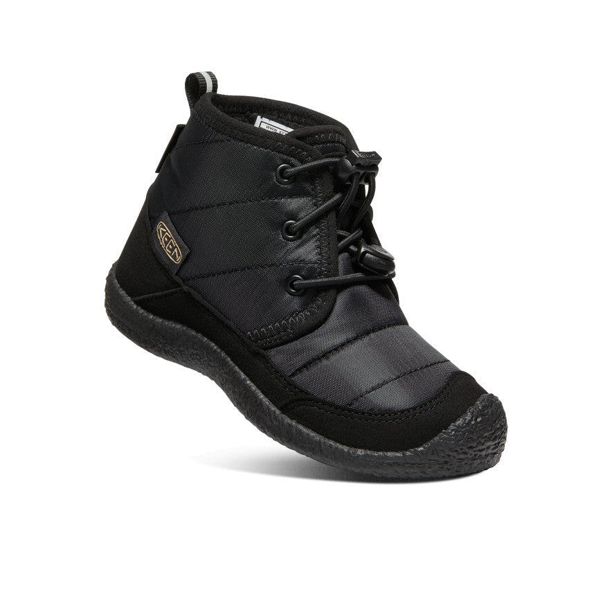 Keen Little Kids' Howser II Waterproof Chukka | Black/Black