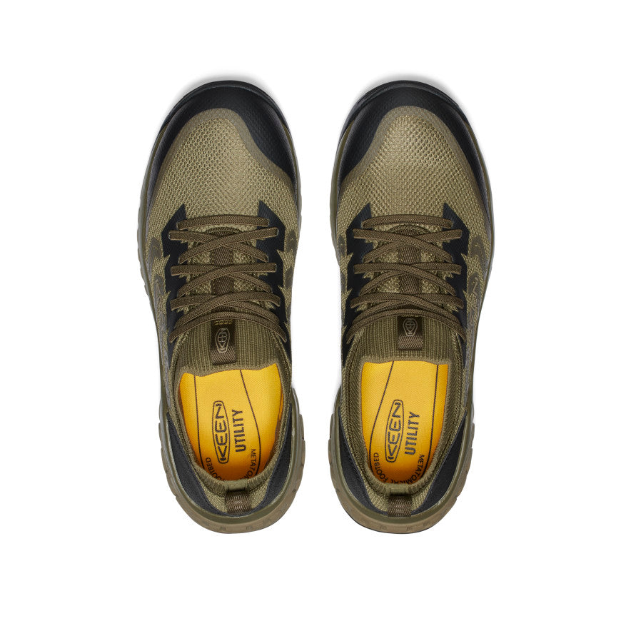 Keen Men's Arvada Shift Work Sneaker (Carbon Toe) | Martini Olive/Black