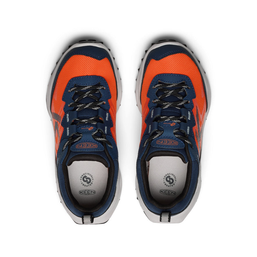 Keen Big Kids' Zionic Waterproof Shoe | Naval Academy/Scarlet Ibis