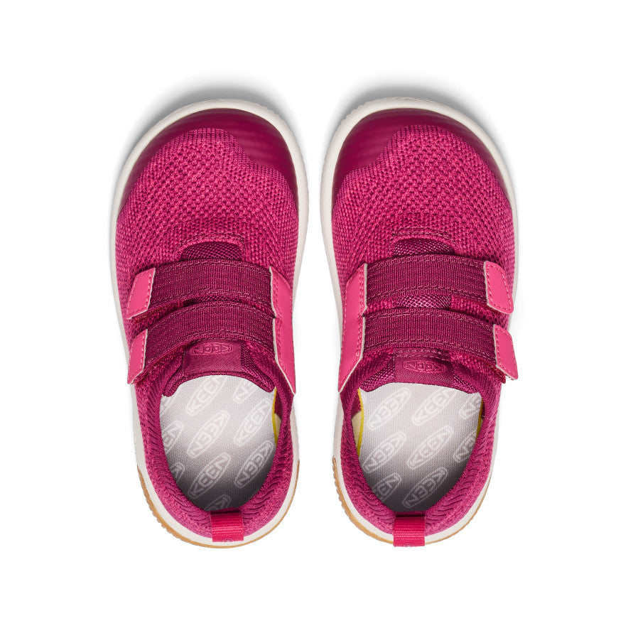 Keen Little Kids' KNX Knit Double Strap | Beaujolais/Raspberry