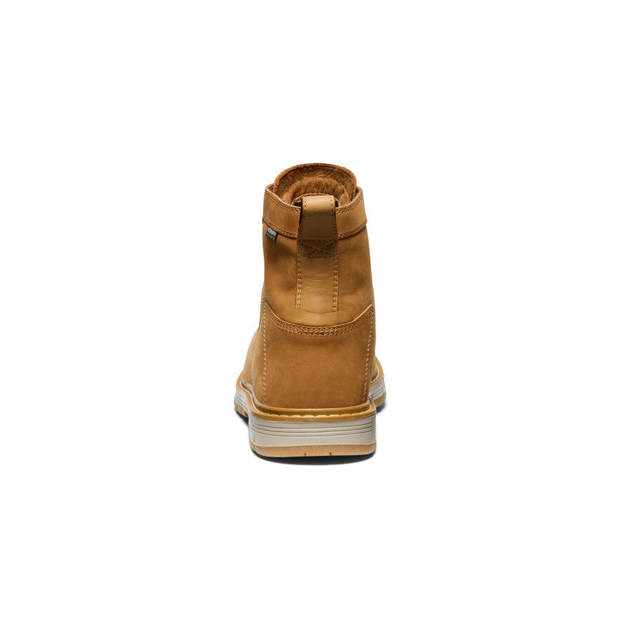 Keen Men's San Jose 6" Waterproof 90° Heel Boot (Aluminum Toe) | Bistre/Gum