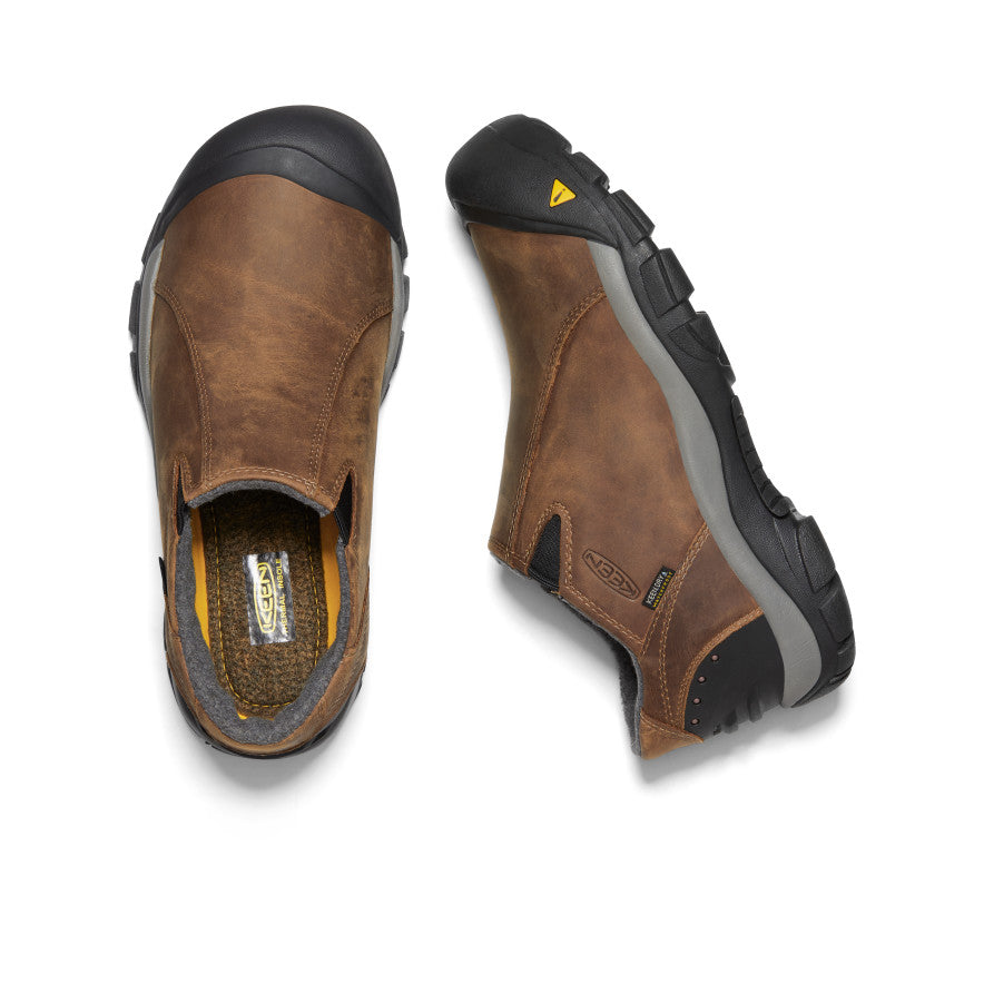 Keen Men's Brixen Waterproof Low | Slate Black/Madder Brown