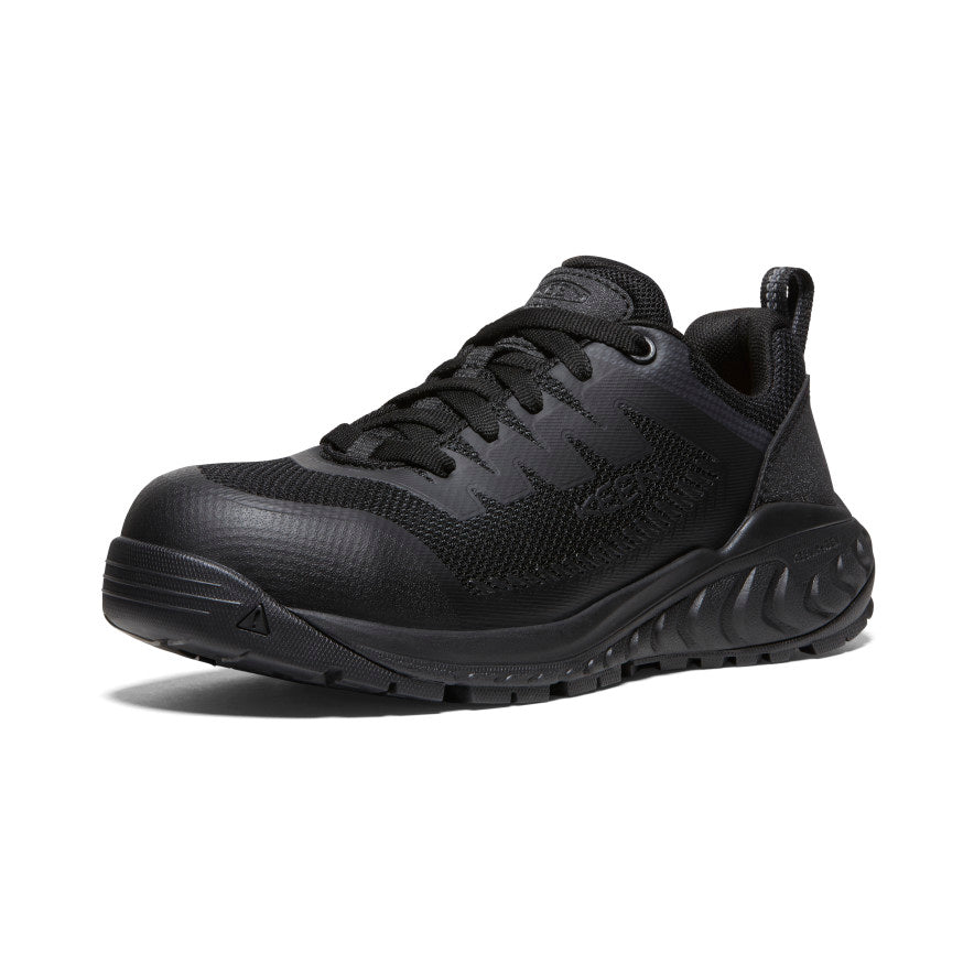 Keen Women's Arvada ESD Work Sneaker (Carbon Toe) | Black/Black