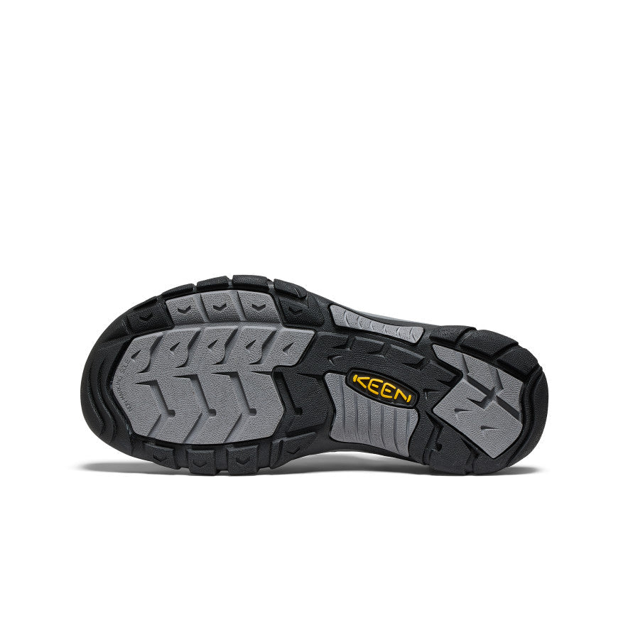 Keen Men's Newport Leather Sandal | Black/Steel Grey