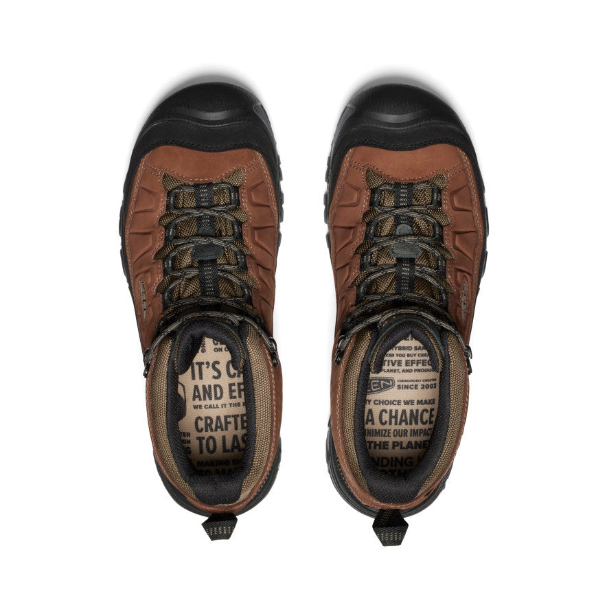 Keen Men's Targhee IV Wide Waterproof Hiking Boot | Bison/Black