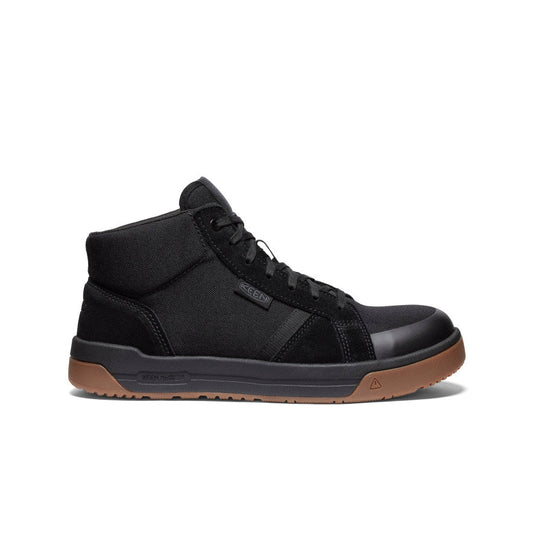 Keen Men's Kenton Mid Work Shoe (Carbon Toe) | Black/Gum