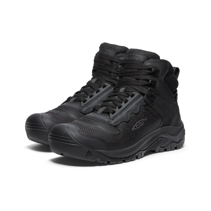Keen Men's Reno Waterproof Mid (Soft Toe) | Black/Black