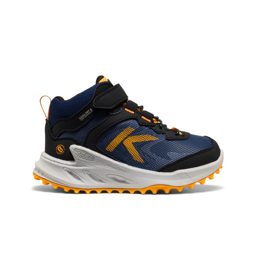 Keen Little Kids' Zionic Waterproof Boot | Naval Academy/Bright Marigold