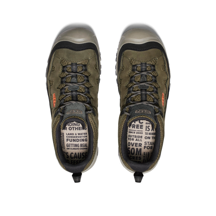 Keen Men's Targhee IV Vented Hiking Shoe | Dark Olive/Gold Flame