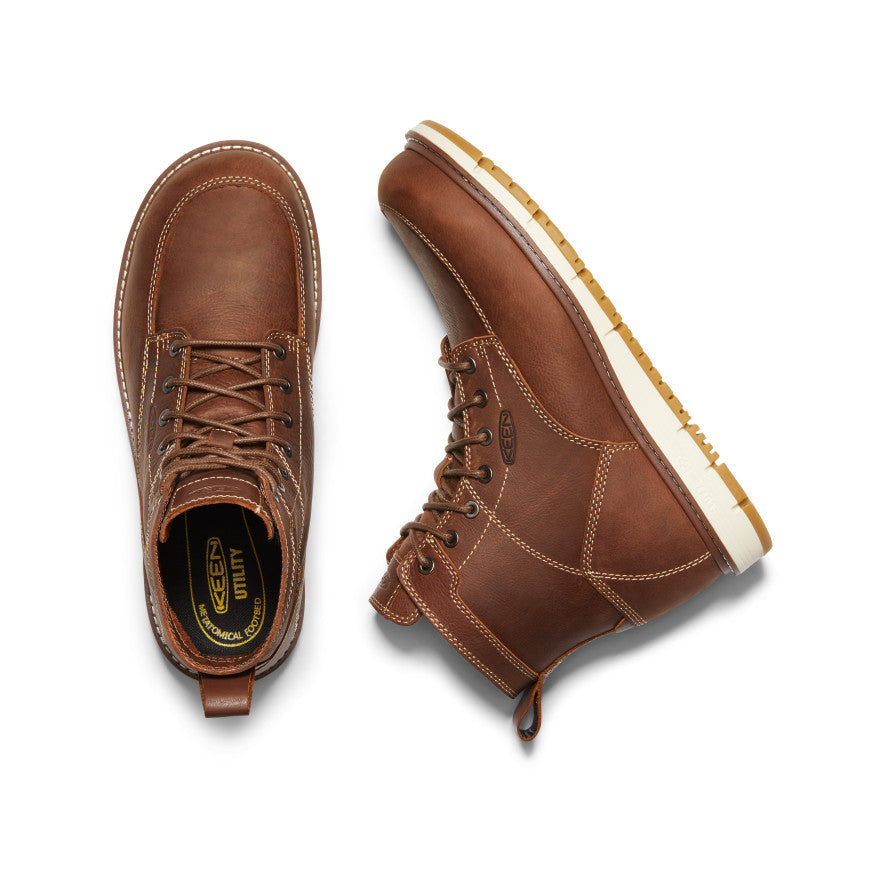 Keen Men's San Jose 6" Boot (Aluminum Toe) | Gingerbread/Gum