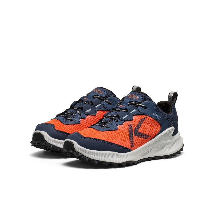 Keen Big Kids' Zionic Waterproof Shoe | Naval Academy/Scarlet Ibis