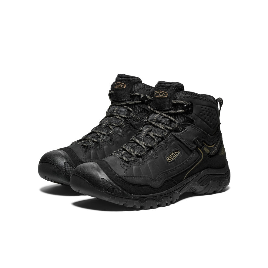 Keen Men's Targhee IV Wide Waterproof Hiking Boot | Triple Black