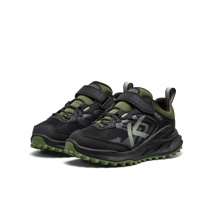 Keen Little Kids' Zionic Waterproof Shoe | Black/Bronze Green
