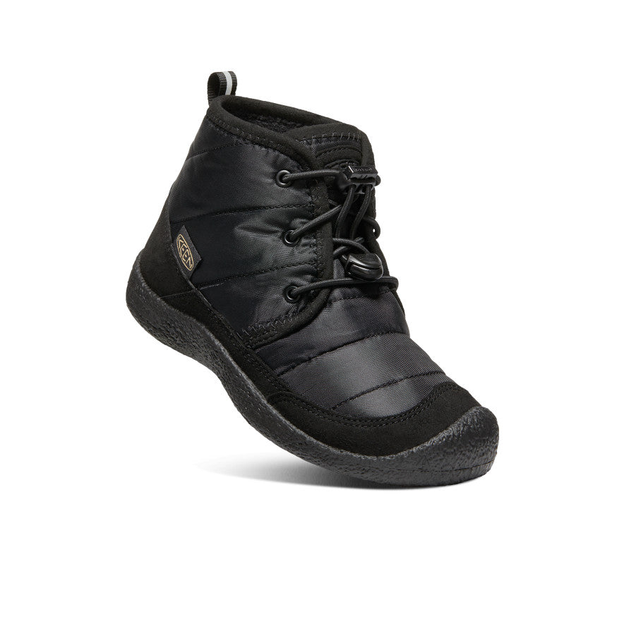 Keen Big Kids' Howser II Waterproof Chukka | Black/Black