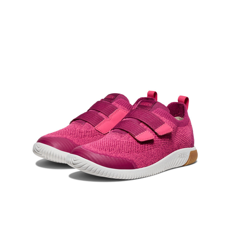 Keen Big Kids' KNX Knit Double Strap | Beaujolais/Raspberry