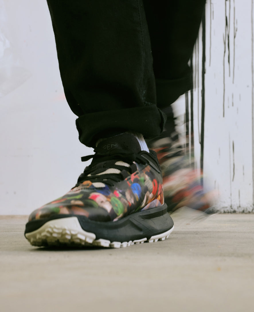 Keen Men's 450 Dirt Hiking Shoe X Ultra Heavy & Palm Graphics | Multi/Black