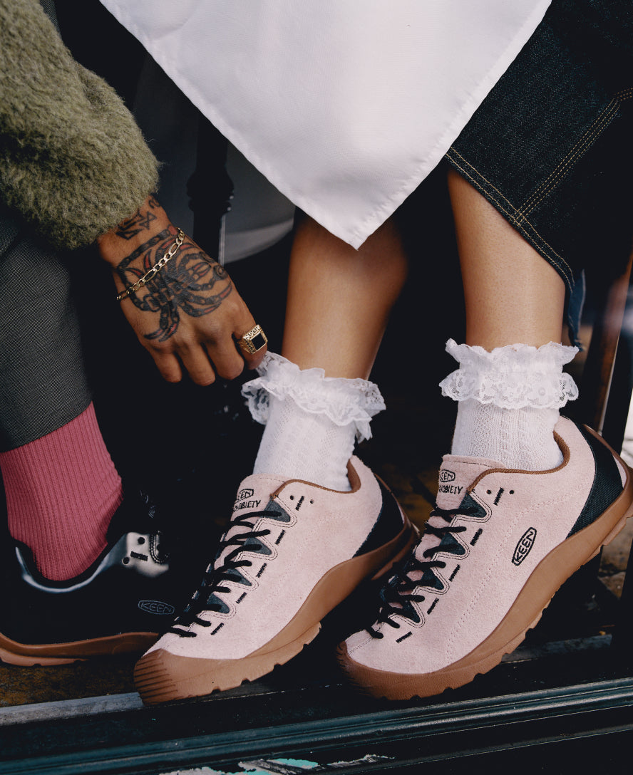 Keen Women's Jasper Sneaker X Highsnobiety | Pink/Gum