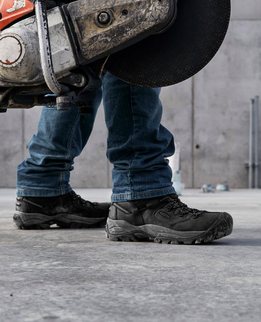 Keen Men's Pittsburgh Energy 6" Waterproof Boot (Carbon Toe) | Black/Forged Iron
