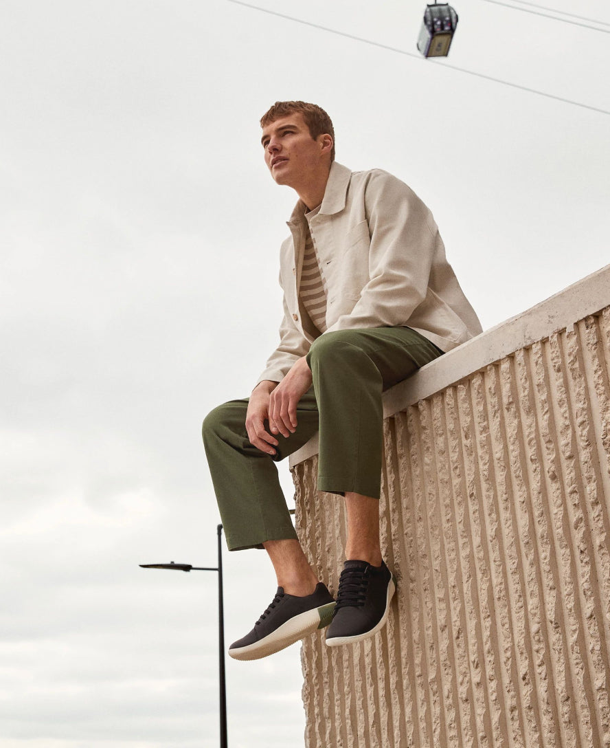 Keen Men's KNX Leather Sneaker | Star White/Star White