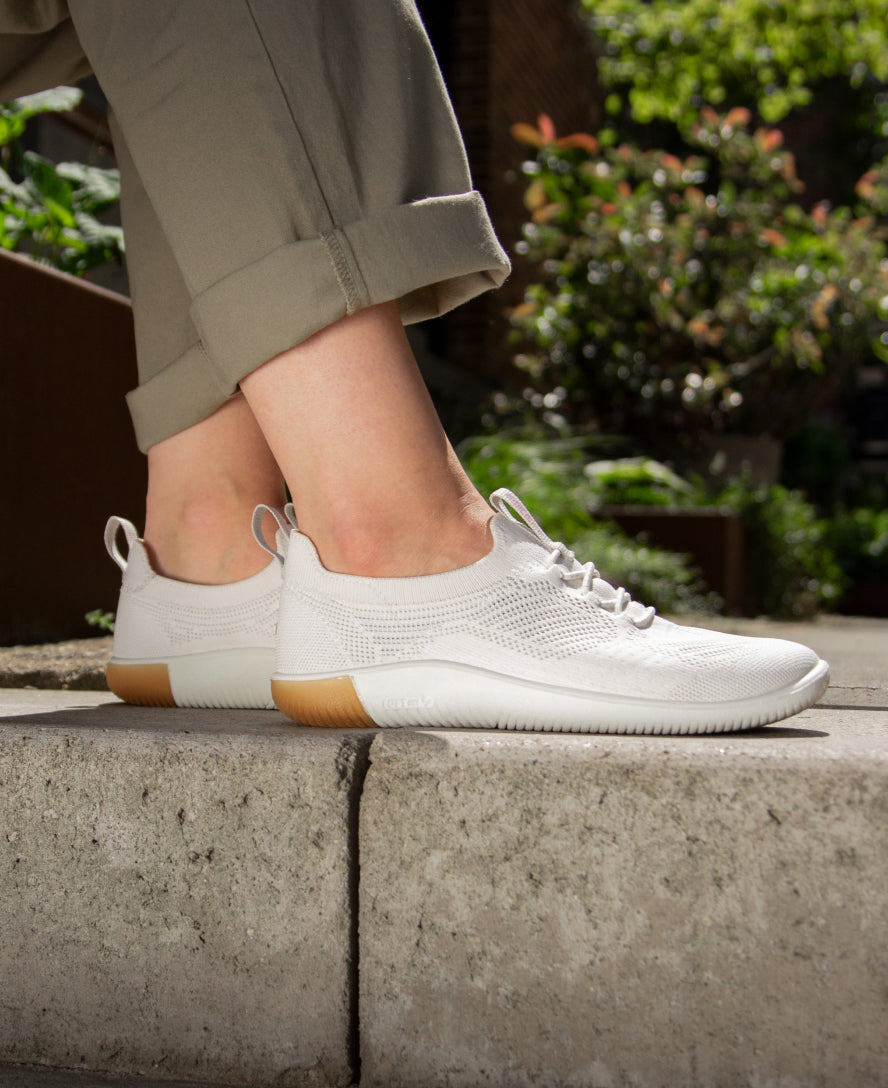 Keen Women's KNX Knit Sneaker | Star White/Moonlite Mauve