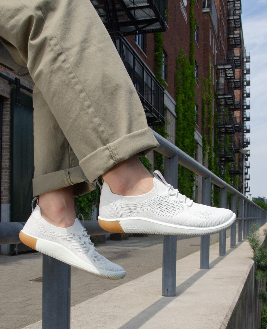 Keen Women's KNX Knit Sneaker | Star White/Moonlite Mauve