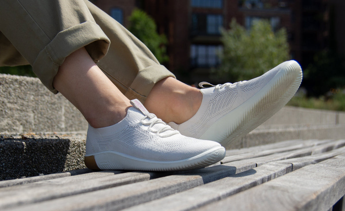 Keen Women's KNX Knit Sneaker | Star White/Moonlite Mauve