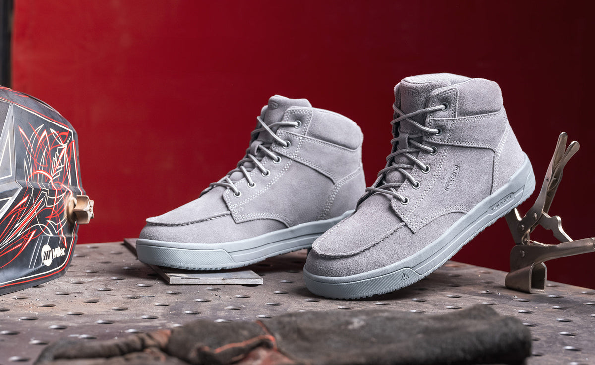 Keen Men's Gibson Boot (Soft Toe) | Steel Grey/Steel Grey