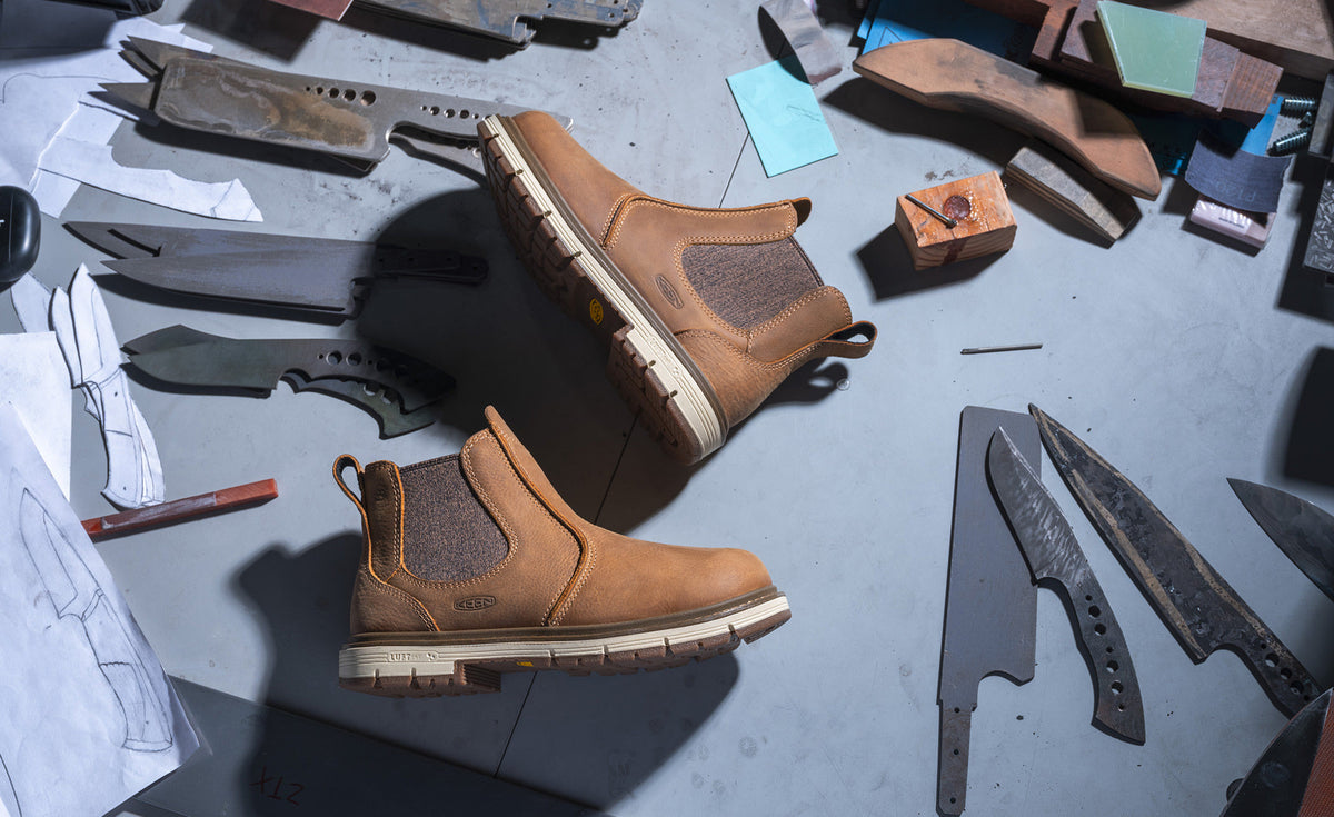 Keen Women's San Jose Chelsea 90° Heel Boot (Soft Toe) | Belgian/Gum