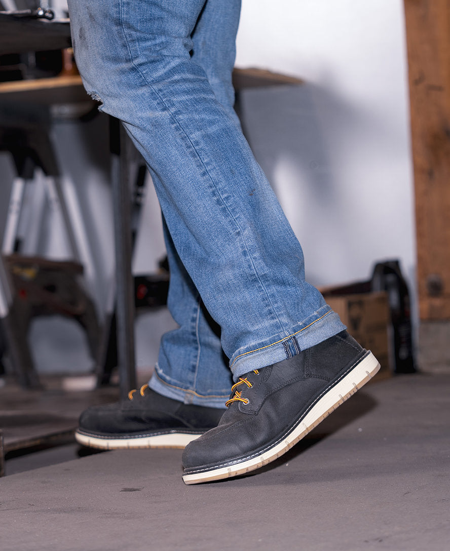 Keen Men's San Jose 6" Waterproof Boot (Aluminum Toe) | Black/Gum