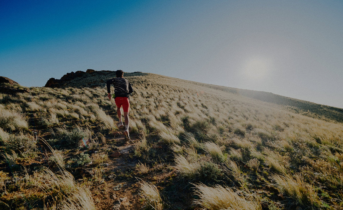 Keen Men's Seek Trail Running Shoe | Grenadine/Ocean Depths