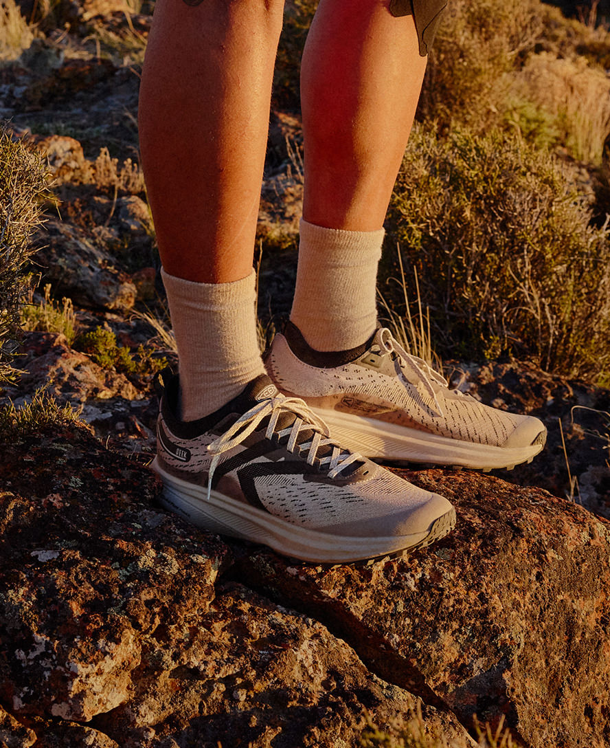 Keen Men's Seek Trail Running Shoe | Willowherb/Orange Peel