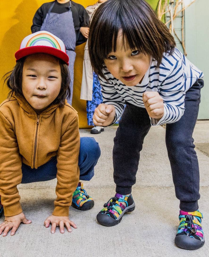 Keen Little Kids' Newport H2 | Rainbow Tie Dye