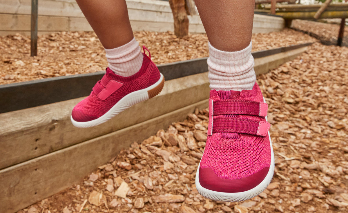 Keen Big Kids' KNX Knit Double Strap | Beaujolais/Raspberry