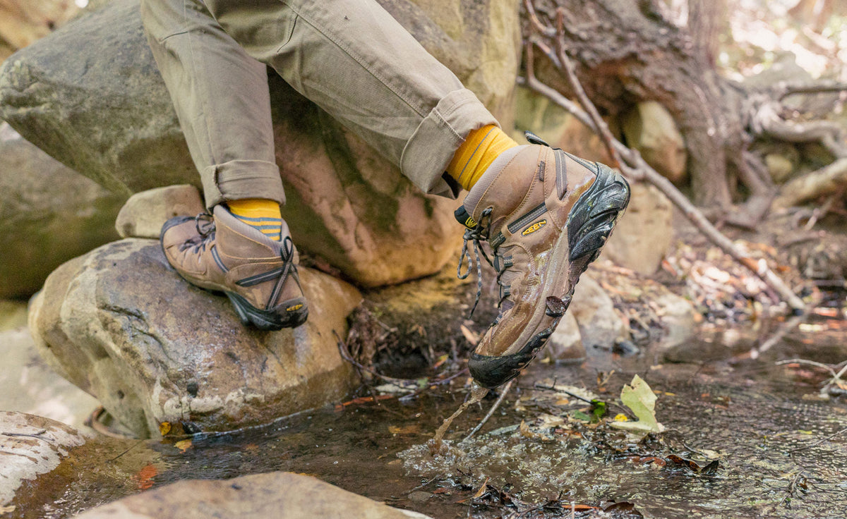 Keen Men's Targhee II Waterproof Mid Wide | Shitake/Brindle