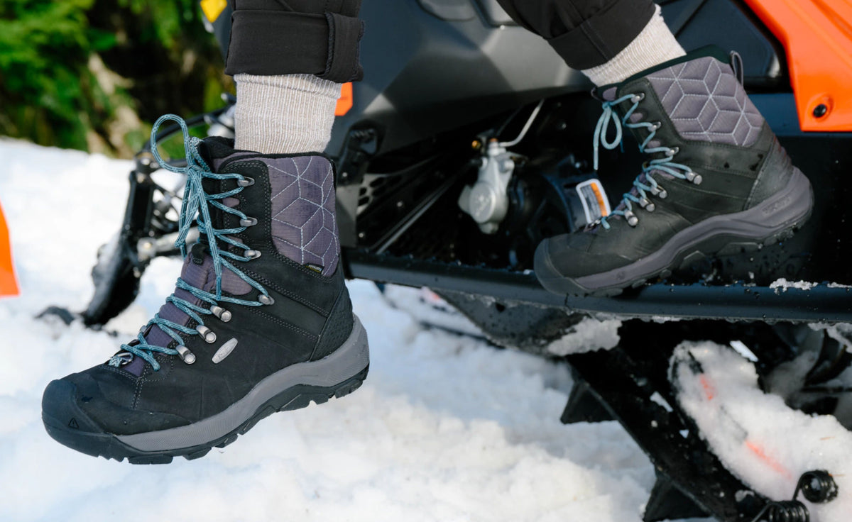 Keen Women's Revel IV High Polar Waterproof Boot | Steel Grey/Orchid Petal