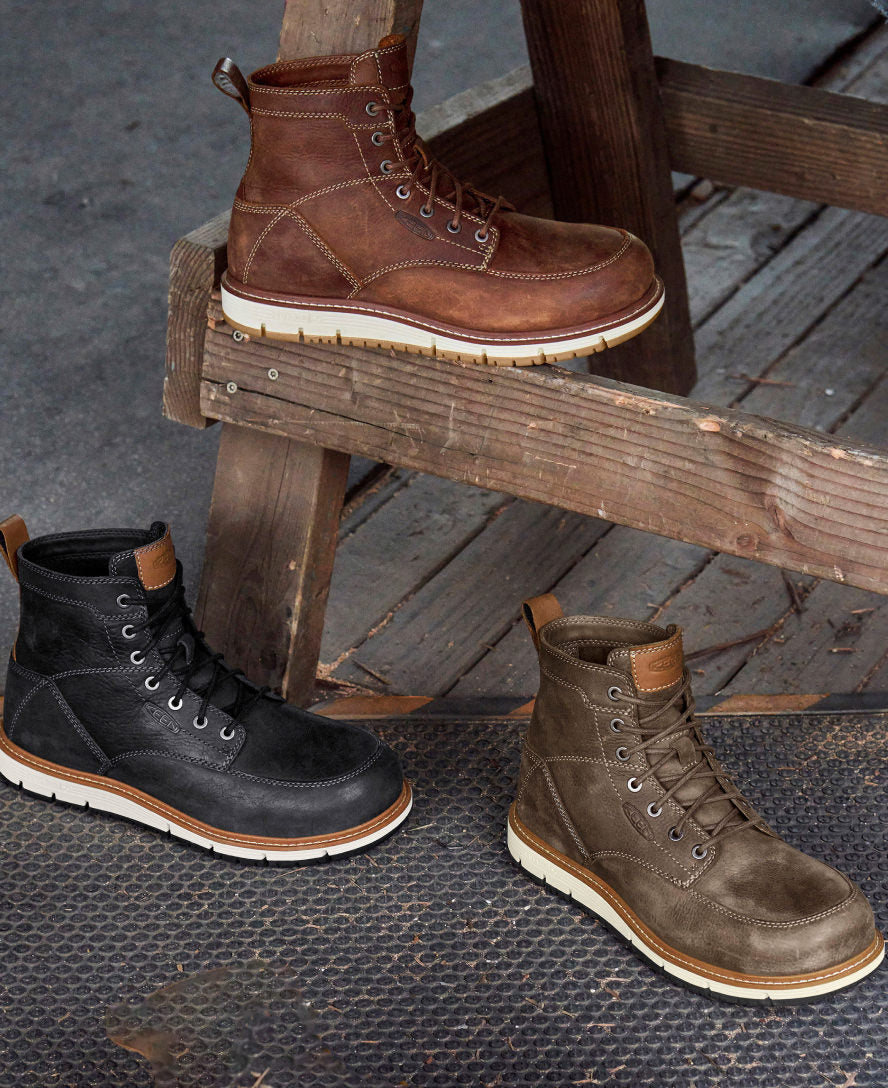 Keen Men's San Jose 6" Boot (Aluminum Toe) | Gingerbread/Gum
