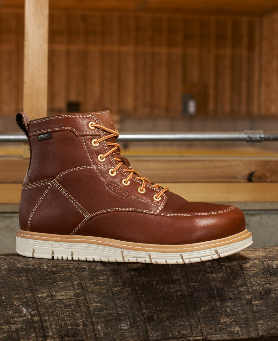 Keen Men's San Jose 6" Waterproof Boot (Soft Toe) | Cascade Brown