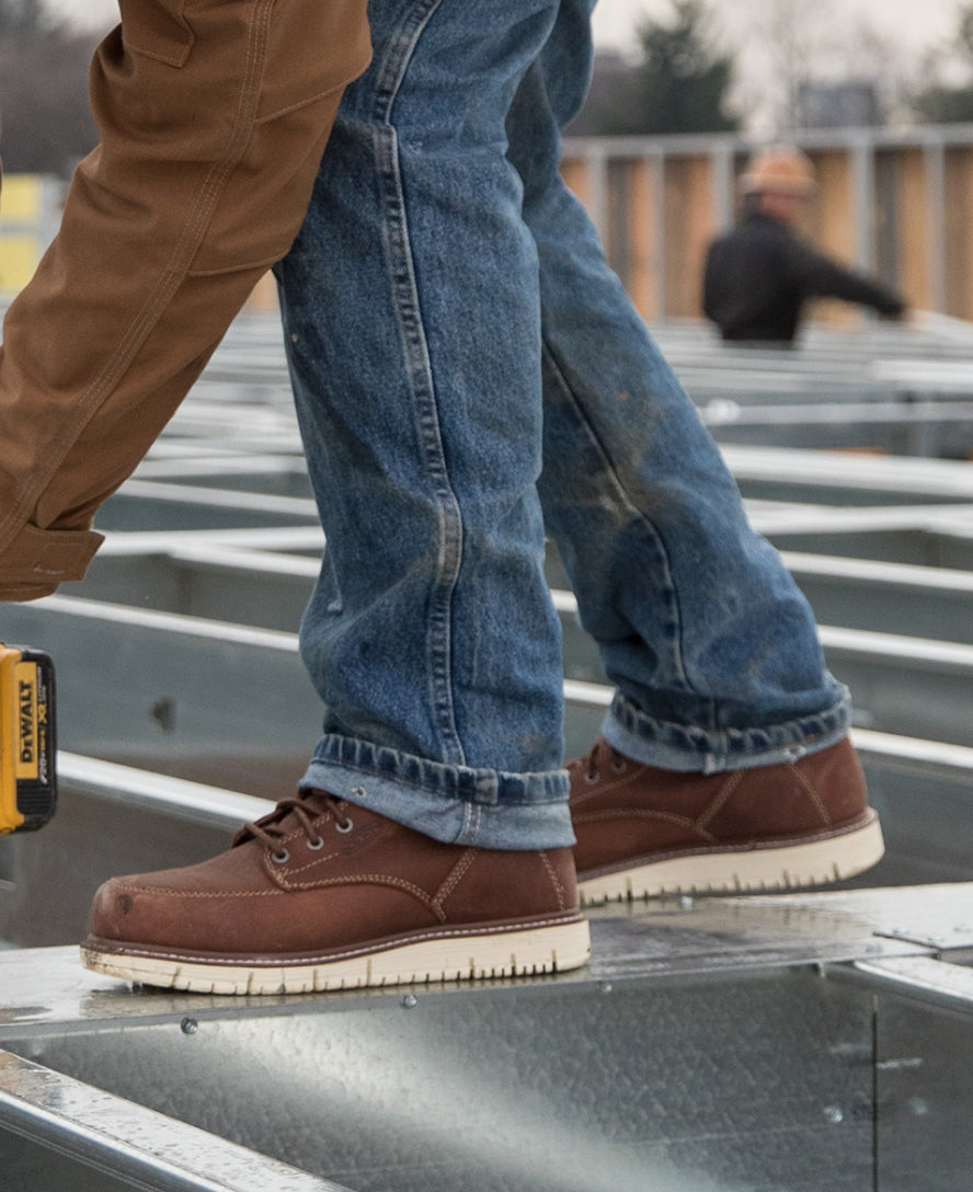 Keen Men's San Jose 6" Boot (Soft Toe) | Gingerbread/Off White