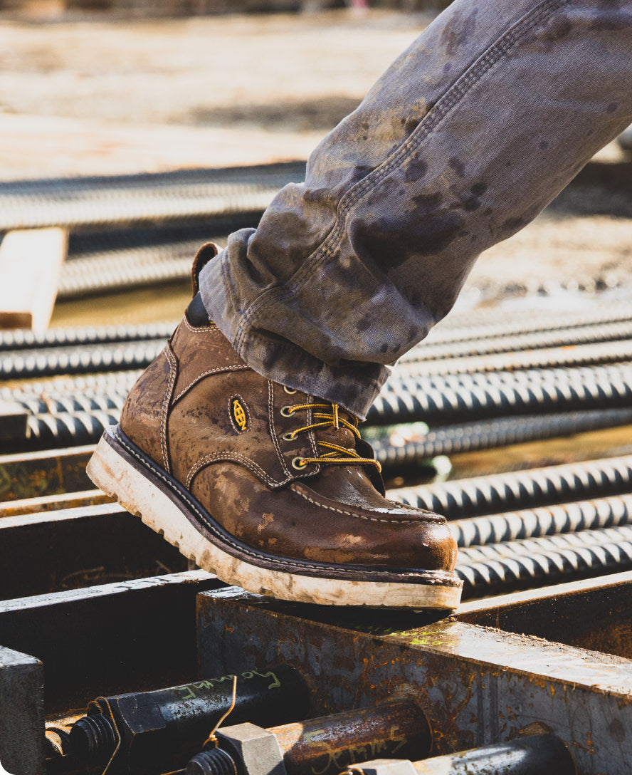 Keen Men's Cincinnati 6" Boot (Soft Toe) | Belgian/Sandshell