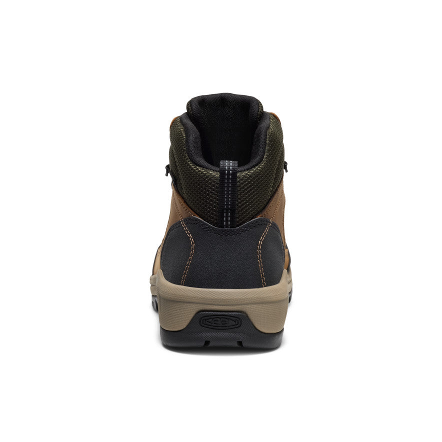Keen Men's Skokie Waterproof Work Boot (Soft Toe) | Forest Night/Black