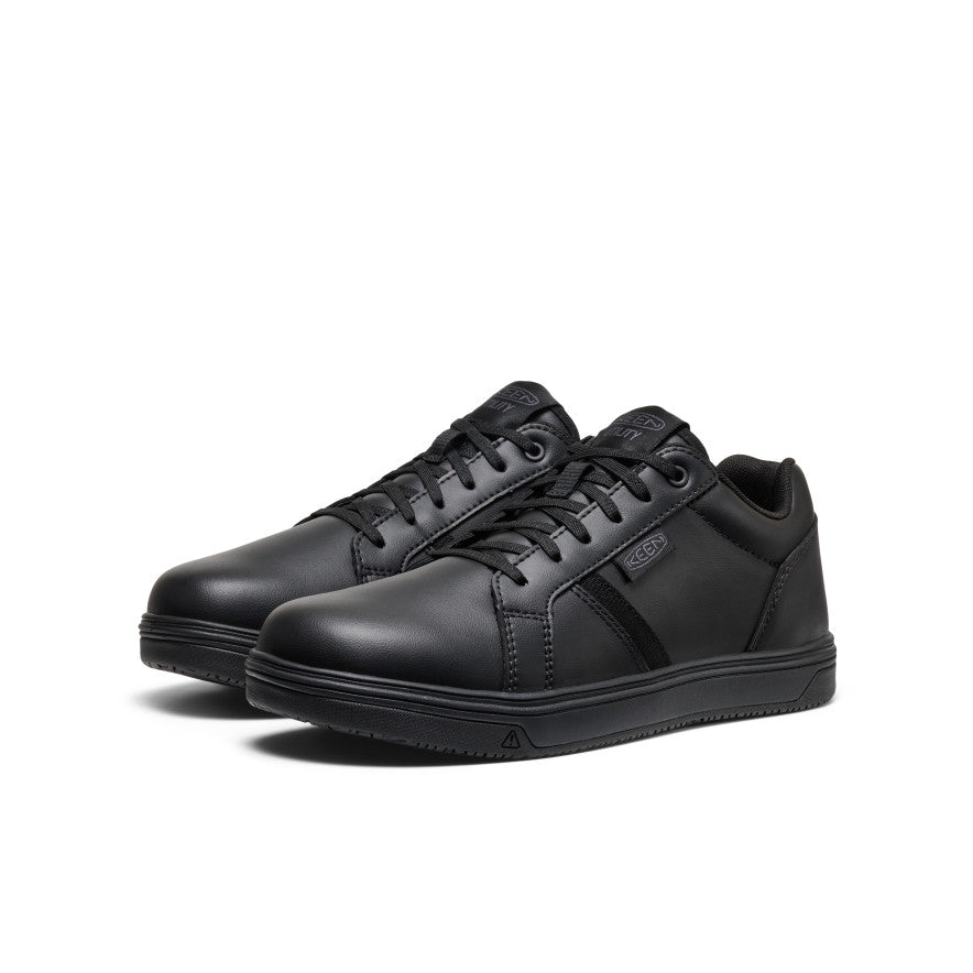 Keen Men's Kenton WTX Work Shoe (Soft Toe) | Black/Black