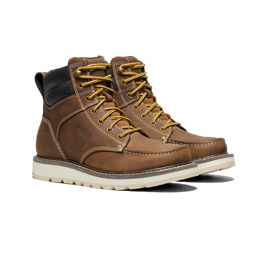 Keen Men's Cincinnati 6" Boot (Soft Toe) | Belgian/Sandshell