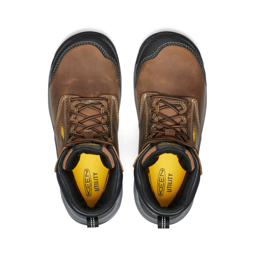 Keen Women's Evanston 6" ESD Boot (Carbon Toe) | Bison/Black