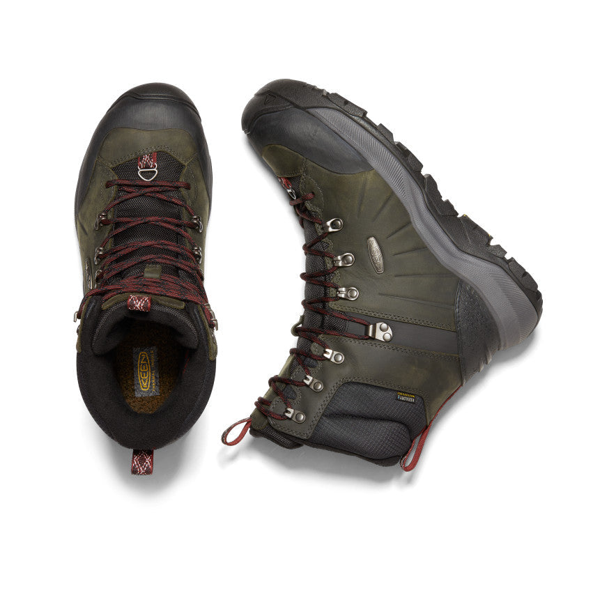Keen Men's Revel IV High Polar Waterproof Boot | Magnet/Red Carpet