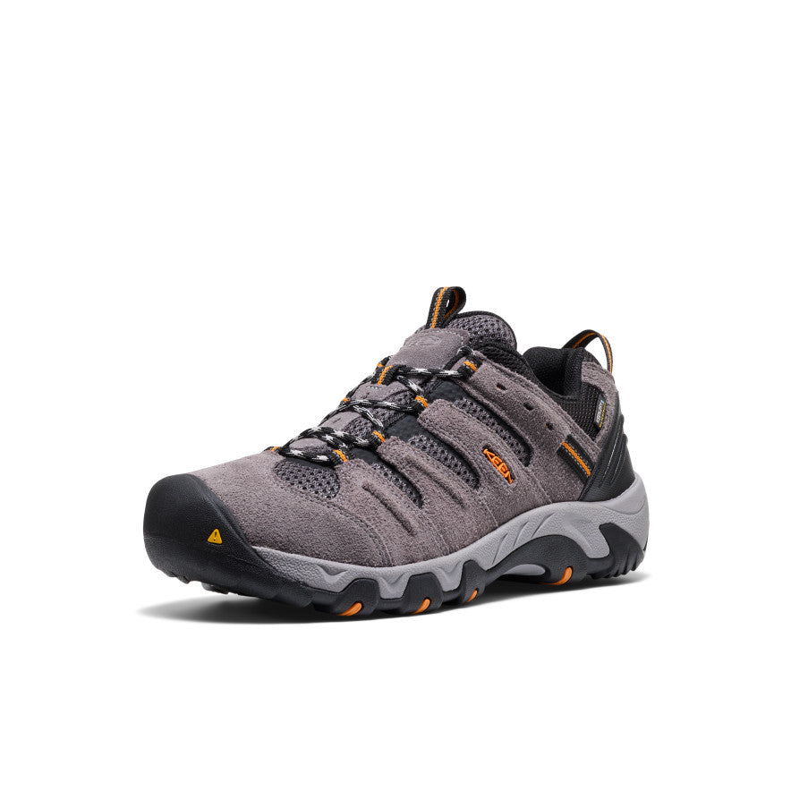 Keen Men's Headout Waterproof Hiking Shoe | Steel Grey/Orange Pepper