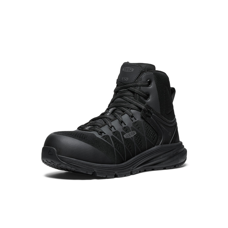 Keen Women's Vista Energy Mid ESD (Carbon Toe) | Black/Black