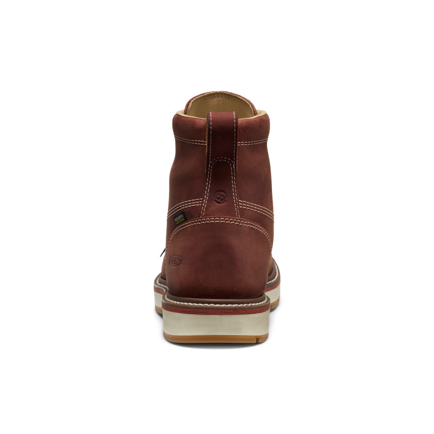 Keen Men's Liberty 6" Waterproof 90° Heel Boot (Soft Toe) | Bombay Brown/Gum